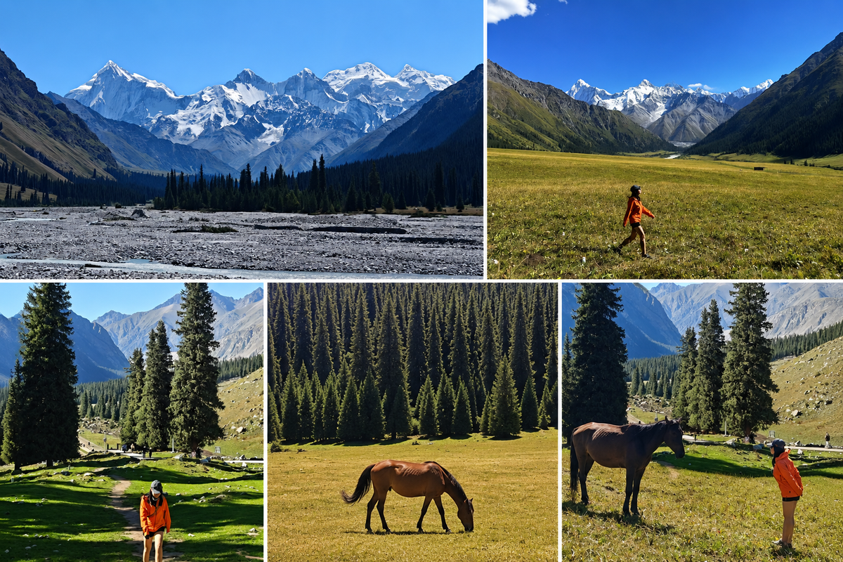 Under the Snow Mountains: A Day on the Grasslands of Xinjiang