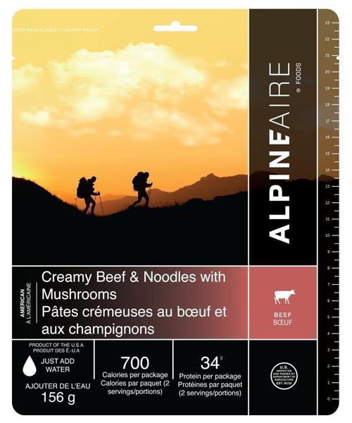 Alpineaire Creamy Beef & Noodles with Mushrooms image 0