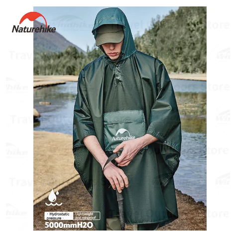 Naturehike Multicoloured Poncho Raincoat image 1