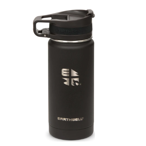 Earthwell Vaccum Bottle Wide Mouth 20oz/592ml - Volcanic Black image