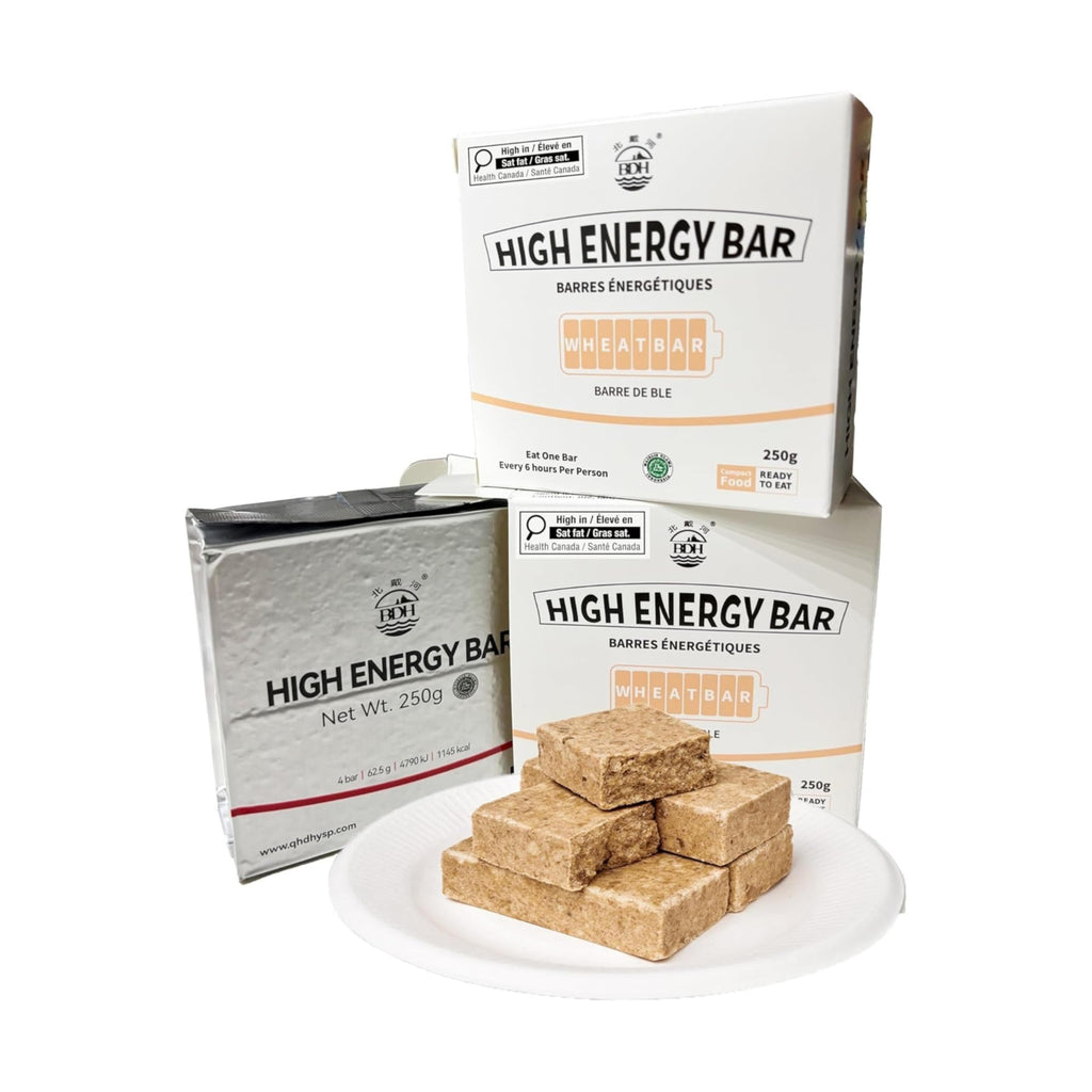 BDH High Energy Bar 2290Kcal Emergency Food Ration | Milk Cookie Flavor (250g x 2 Boxes) | Long Shelf-Life Compact Survival Biscuits