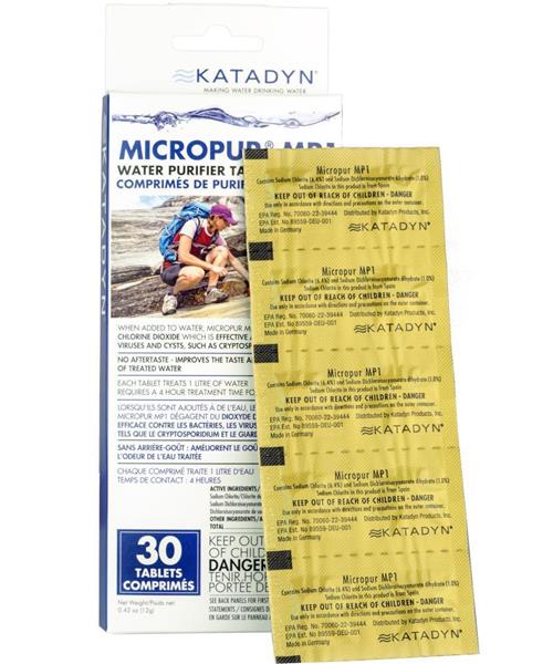 Katadyn Micropur MP 1 Water Purifier 30 Tablets image 1