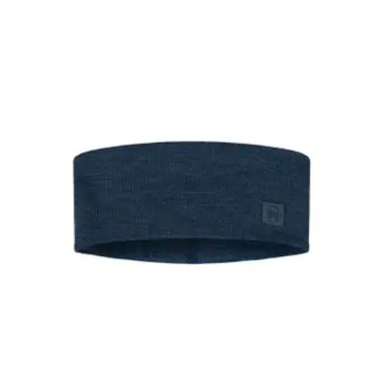 Buff Merino Wide Headband-Denim OS image 0