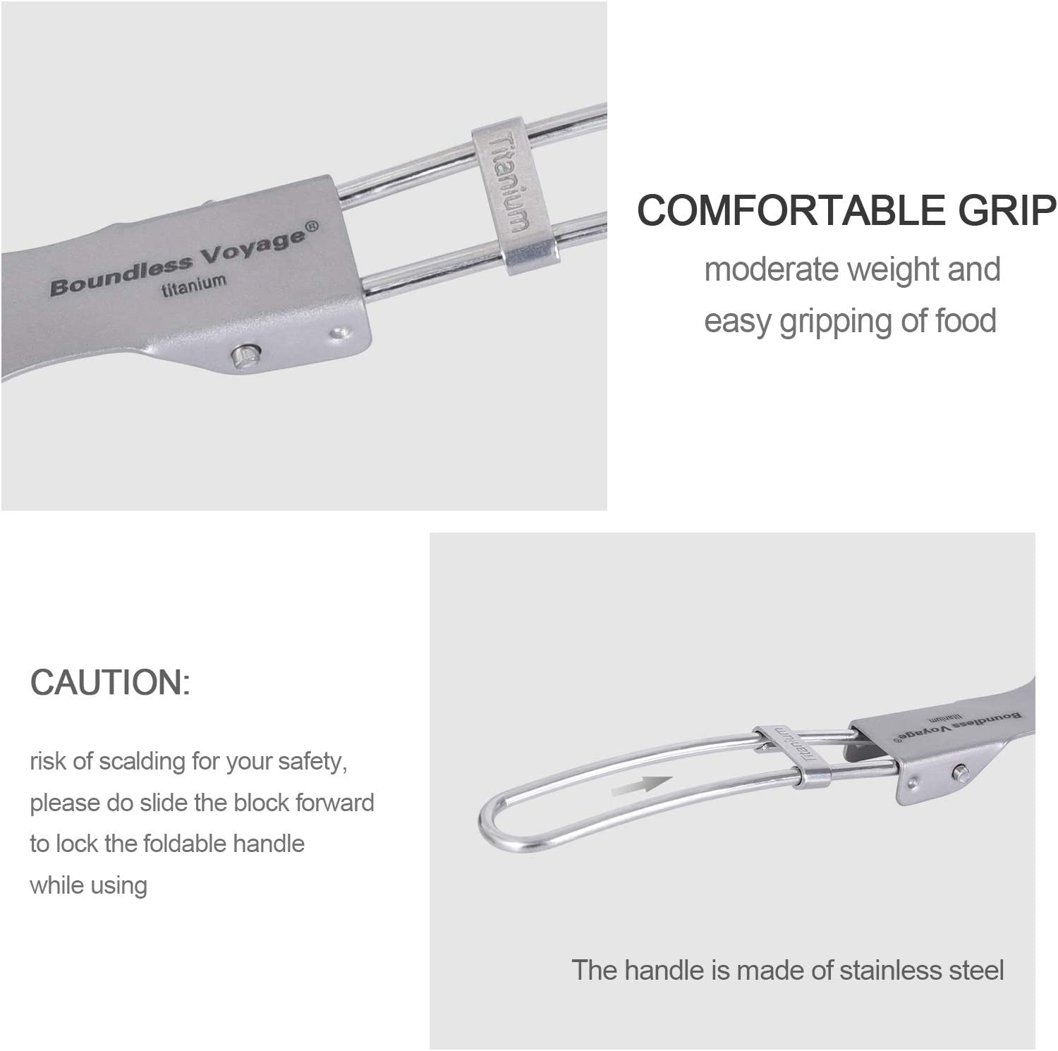 Boundless Voyage Titanium Folding Spork image 2