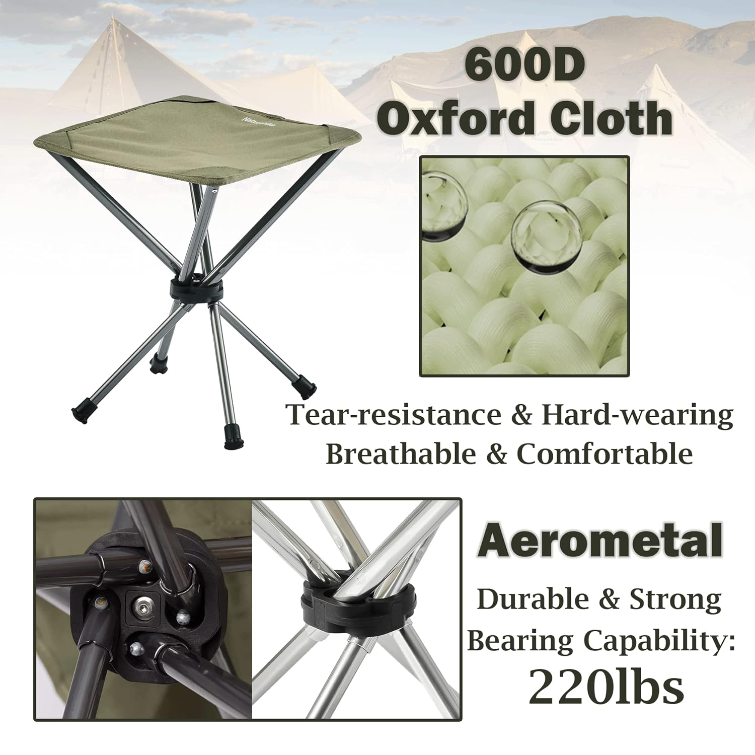 Naturehike Telescopic Four-Corner Stool image 2