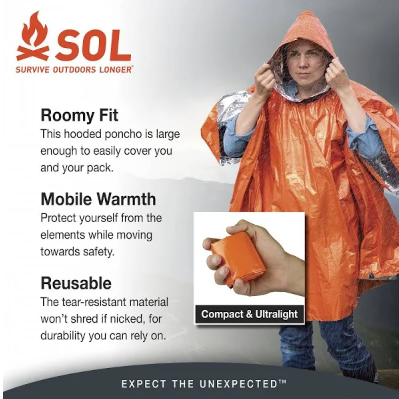 SOL Longer Heat Reflective Poncho image 3