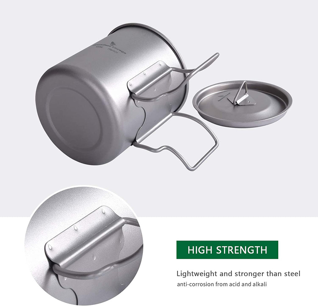 Boundless Voyage Titnaium Cup 420ml+Lid image 3