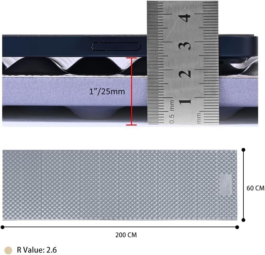 Mountain Spring Polar Bear XL Folding Closed Cell Foam Pad Grey image 1
