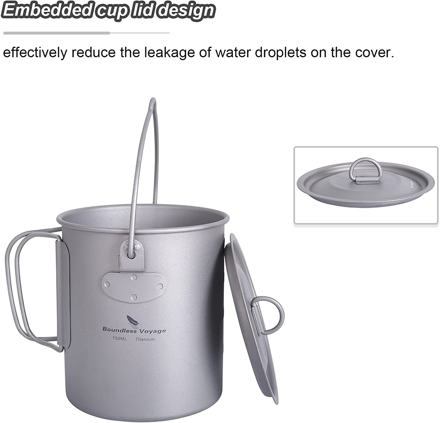 Boundless Voyage Titanium Hanging Cup 750ml image 1