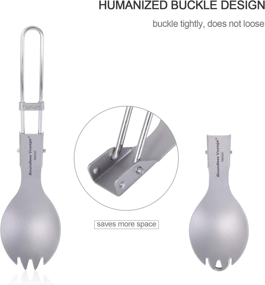 Modular Spork Boundless Voyage Titanium Folding Spork – Gohike Outdoor