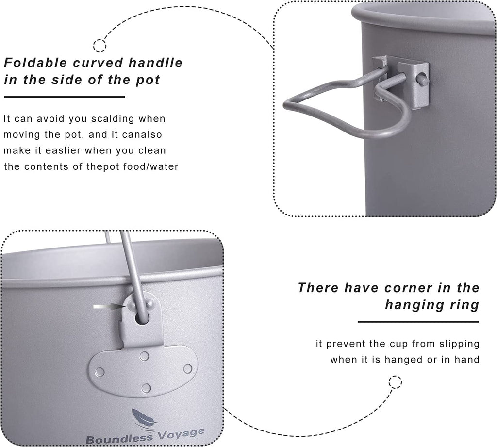 Boundless Voyage Titanium Pot 1300ml image 2