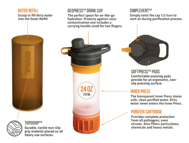 Grayl Geopress Purifier 24oz/710ml image 8