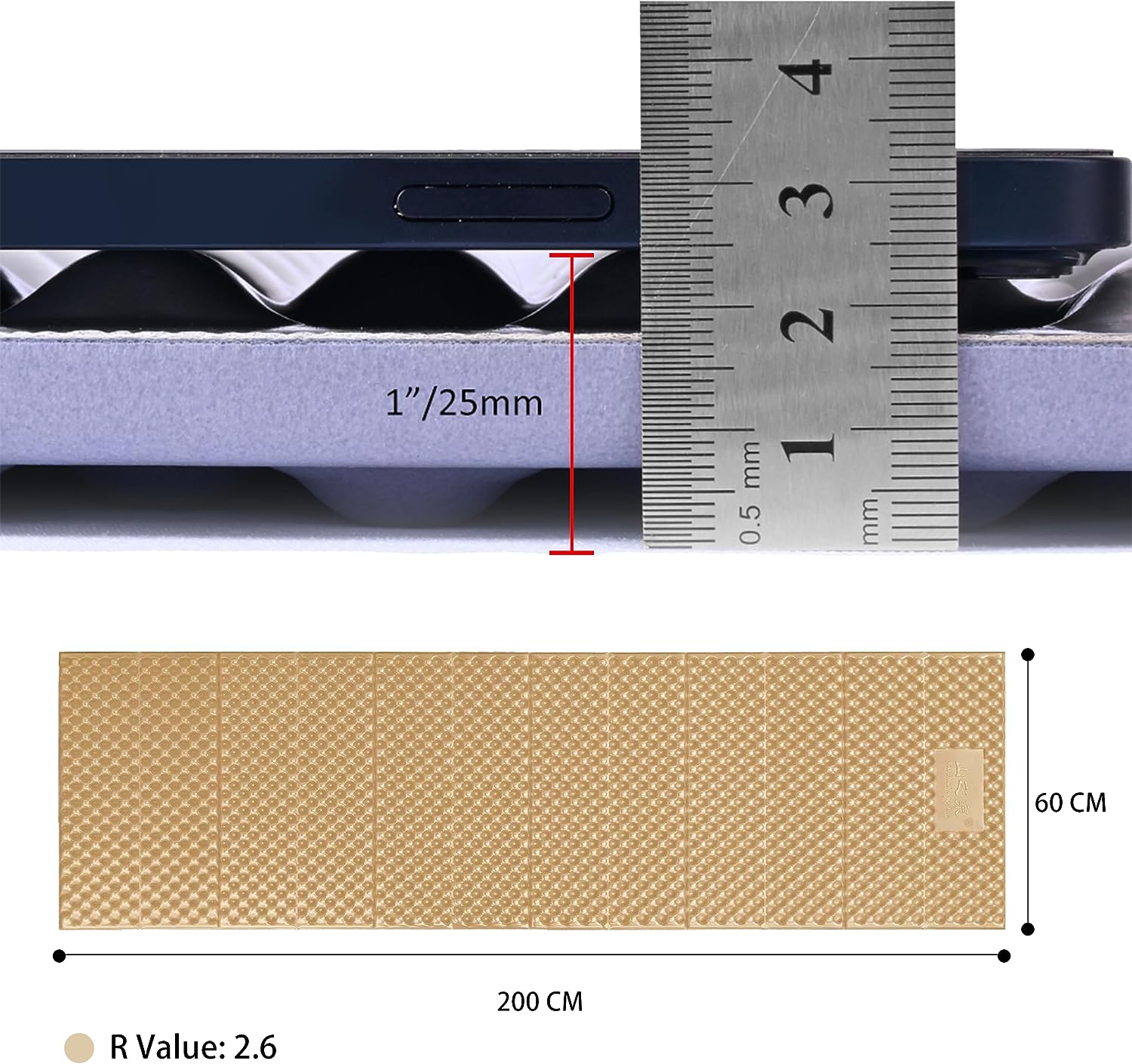 Mountain Spring Polar Bear XL Folding Closed Cell Foam Pad image 1