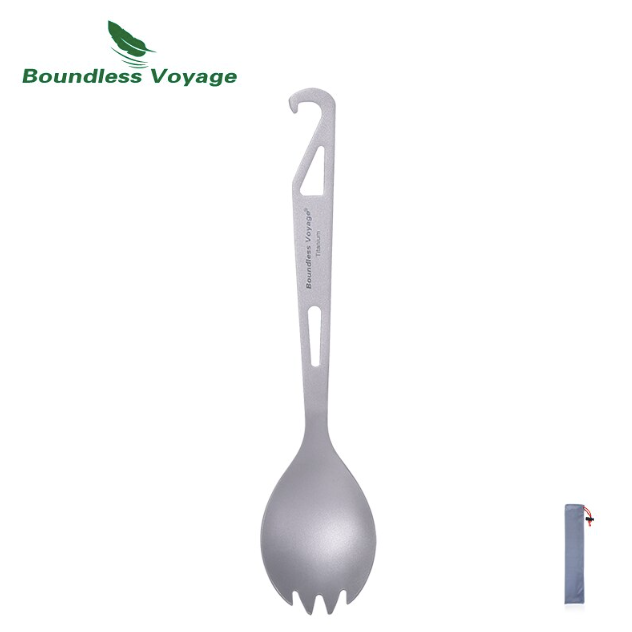 Boundless Voyage Titanium Spoon with Opener image 0