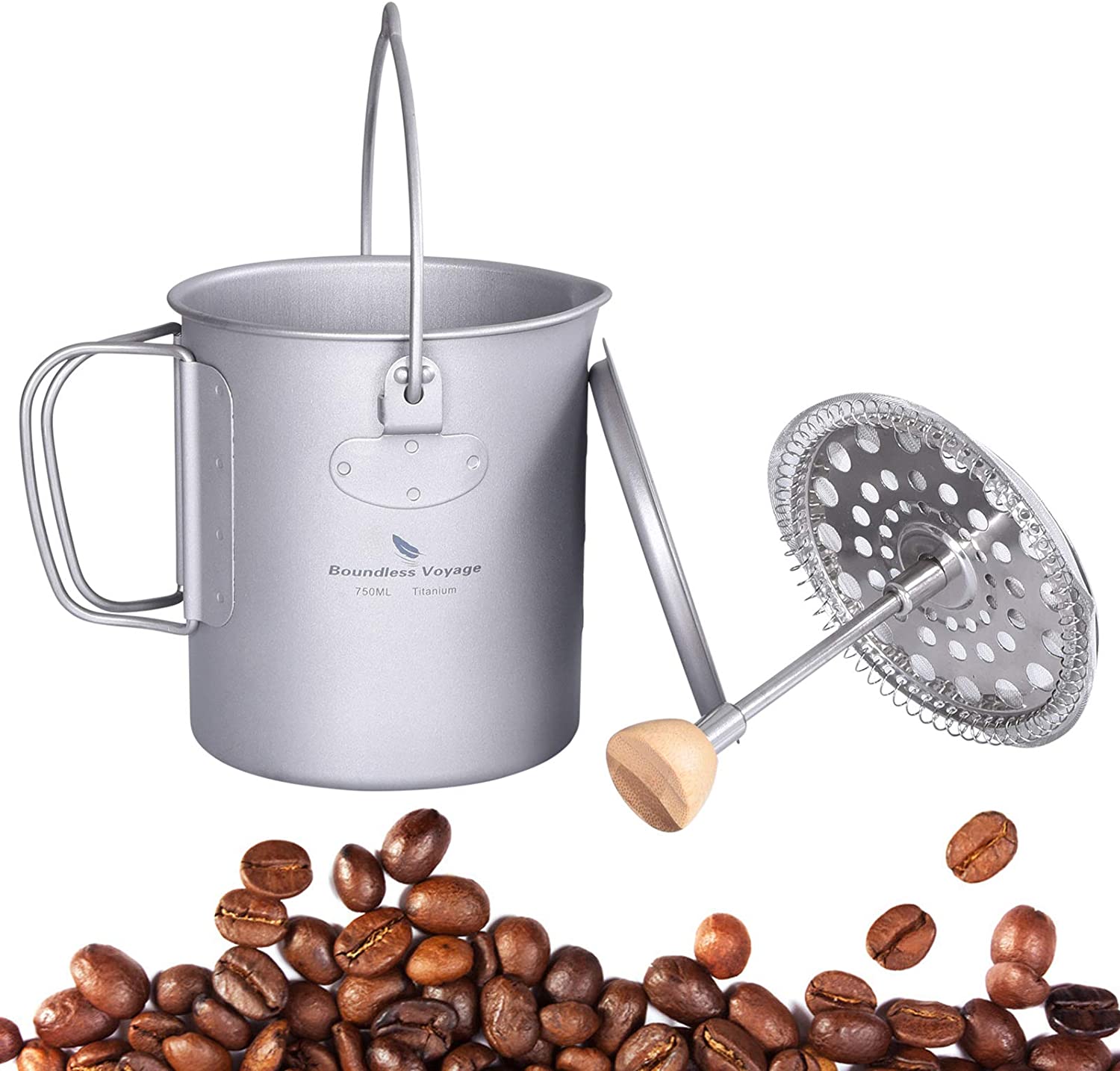 Boundless Voyage Titanium Hanging Coffee Cup 750ml image 0