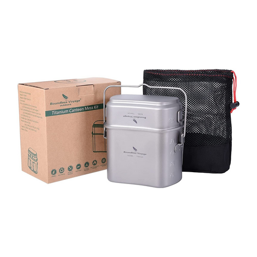 Boundless Voyage Titanium Canteen Cooking Set 1500ml+600ml image 0