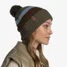 Buff Knitted Beanie Hat