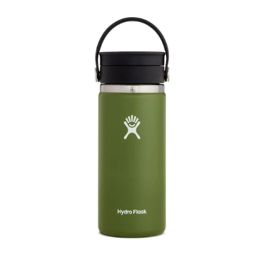 Hydro Flask 16oz Wide Mouth with Flex Sip Lid - Olive image