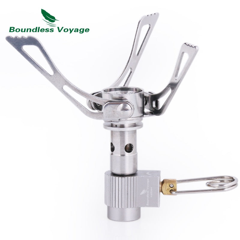 Boundless Voyage Titanium Mess Kit 2 Pots+Spoon+Spork+Stove image 4