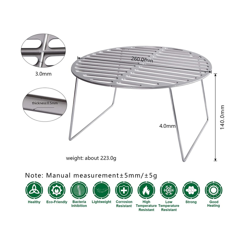 Boundless Voyage Titanium BBQ Grill with Folding Legs image 1