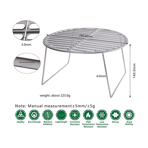Boundless Voyage Titanium BBQ Grill with Folding Legs image 1