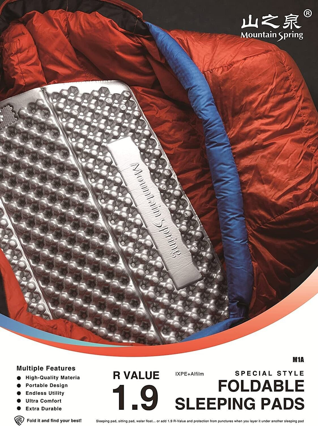 Mountain Spring M1A Folding Closed Cell Foam Pad image 2