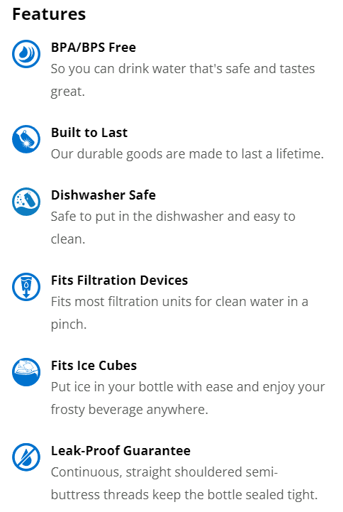 Nalgene 32oz WM Sustain Bottle image 5