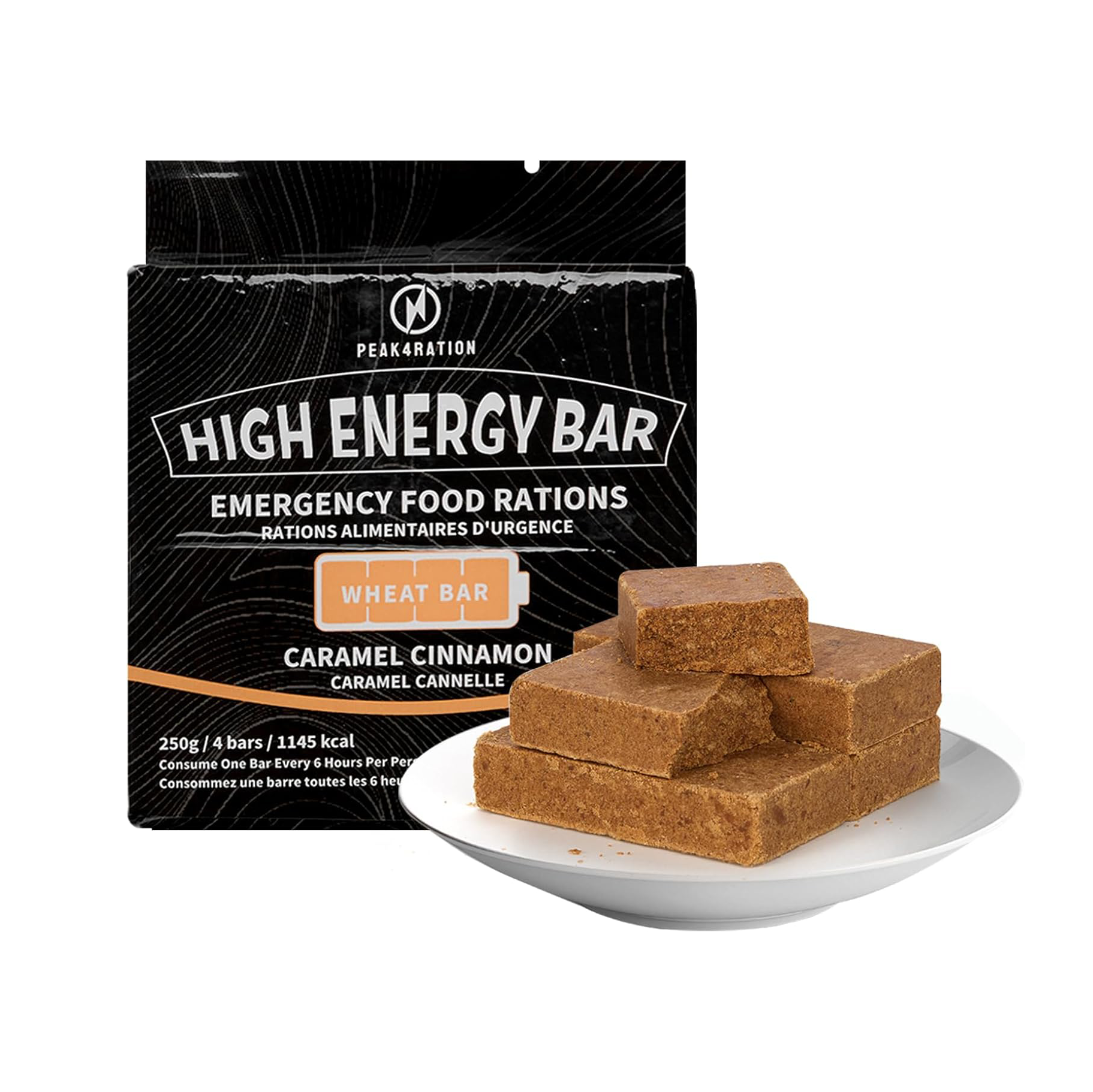 PEAK4RATION High Energy Bar Caramel Cinnamon 250g image 0