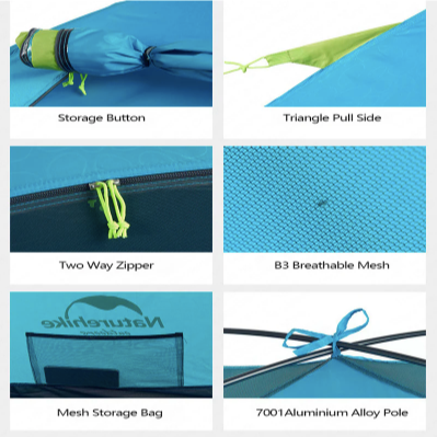 Naturehike P-Series Aluminum Pole Tent image 4