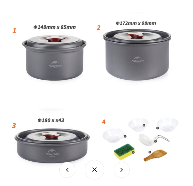Naturehike 2-3 People Camping Cookware image 2