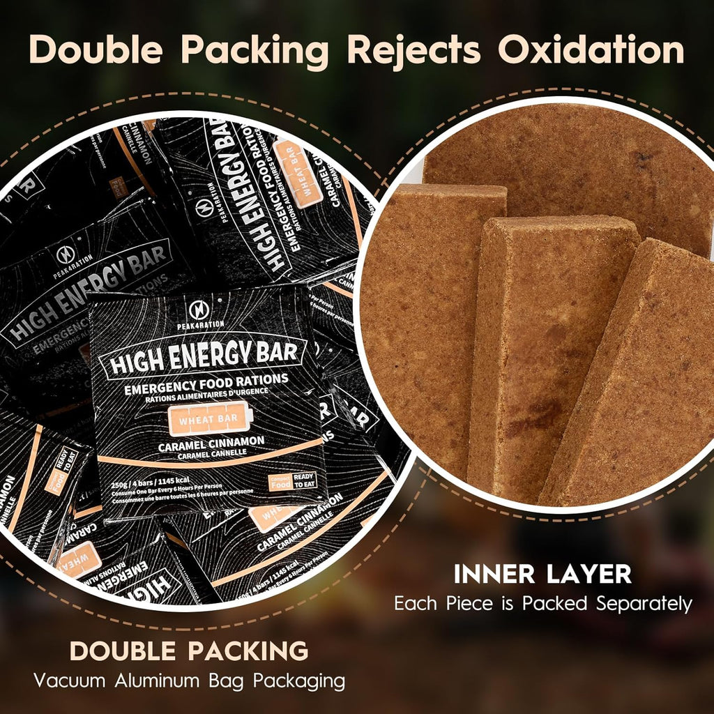 PEAK4RATION High Energy Bar Caramel Cinnamon 1.5kg(6x250g Packs) image 3