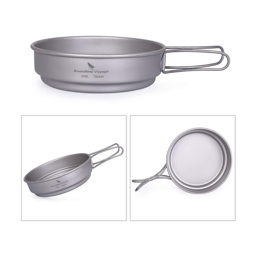 Boundless Voyage Titanium Pot Pan Set 500ml+900ml image 4